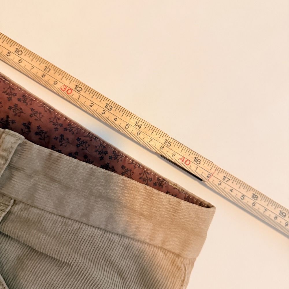 Brooks Brothers Red Fleece Corduroy Pants Mens 34x32 Tan Straight Leg 5-Pocket - Picture 6 of 9